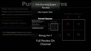 Pre-Nursing Exam Review Biology Part 7