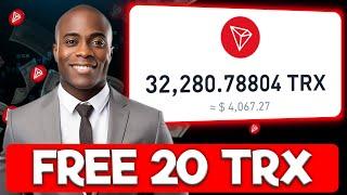 Still Paying Free 20 TRX  FREE TRX mining site 2024 ◾ Make money online 