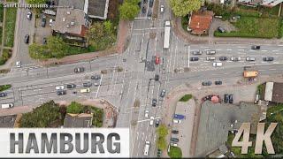 Hamburg Germany Kreuzung - Bargteheider Straße Höltigbaum Berner Straße - Vertikal - 4K - 0132