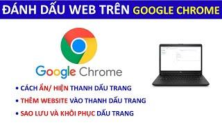 Sử dụng thanh dấu trang trên Google Chrome