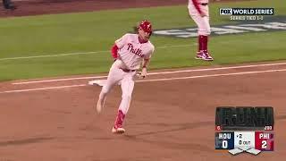 Alec Bohm drills a solo home run to left field making it 3-0  Phillies vs Astros World Series 2022