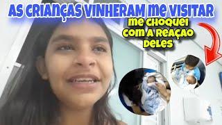 AS CRIANÇAS VINHERAM ME VISITAR NA MATERNIDADEmãe na adolescência 