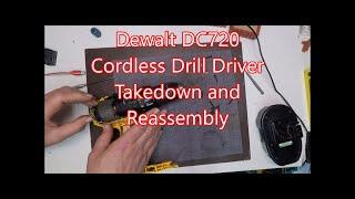 DeWalt DC720 Drill Teardown & Rebuild Fix It Yourself EASY GUIDE