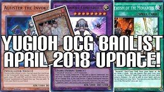 YUGIOH OCG BANLIST UPDATE CONSTRUCT TO 1 ASH TO 2 & INVOKED HIT - April 1st 2018 List