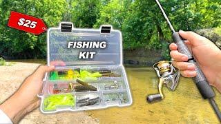 I Built my OWN Creek Fishing Kit & Caught THIS $25 Challenge