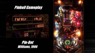 Pin-Bot pinball machine gameplay Williams 1986