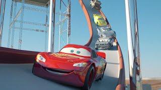 Roller Coaster Ride Put your Game-face on Mater & Lightning McQueen Racing in Action