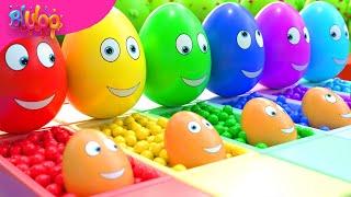 Surprise Eggs Colors Kids Songs  BluLoo Nursery Rhymes & Kids Songs