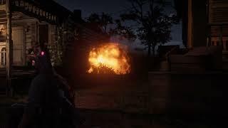 RDR2 Fire Butt Game Glitch