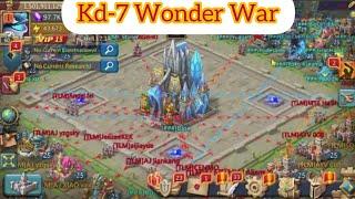 Kingdom-7 Wonder War NO Rental Guild vs Guild Fight  Lords Mobile