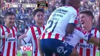 Gol de Germán Berterame  San Luis 1-1 Pachuca  Liga BBVA MX - Grita México C22  - Cuartos de Final