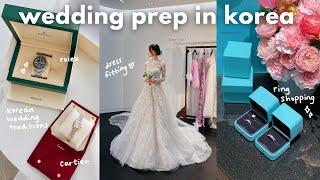 wedding prep in seoul  venue tour wedding dress fitting cartierrolex korean wedding traditions