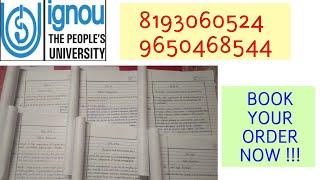 IGNOU ASSIGNMENTS  SAMPLE BOOK NOW