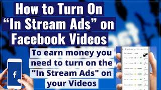 How to Turn on In Stream Ads on Facebook Page Videos