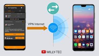 HOW TO SHARE VPN INTERNET FROM ONE  PHONE TO ANOTHER PHONE