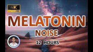 Calming Melatonin Noise for Rapid Deep Sleep  12 Hours  BLACK SCREEN  Tinnitus & Anxiety Relief