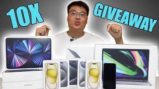 10X iPhone 15 Pro iPad Pro MacBook Pro GIVEAWAY  Watch The Whole Video OPEN WORLDWIDE