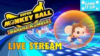 Super Monkey Ball Banana Rumble Nintendo Switch Live Stream- Solo and Online Multiplayer