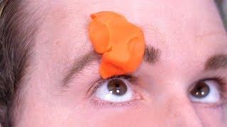 PLAY DOH STUCK IN EYEBROW