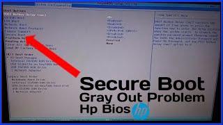 Secure boot option grayed out in BIOS in HP laptop  Why cant I enable Secure Boot in HP BIOS.