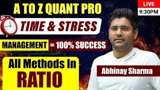 How to Manage Time & Stress ? Best Use of Equal Ratio & Cross Product Method by Abhinay Sharma