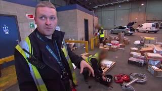 UK Customs Agents Search for Drugs  Border Patrol