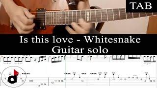 IS THIS LOVE - Whitesnake SOLO guitar cover + TAB