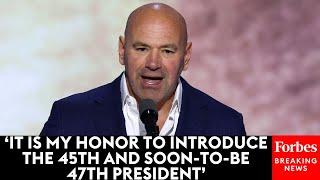 BREAKING NEWS Dana White Introduces Donald Trump At The RNC