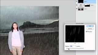 How to Make it Rain in Photoshop