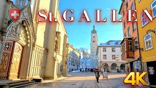 SWITZERLAND ST. GALLEN  Explore the Charming City Walking Tour through the Picturesque Streets