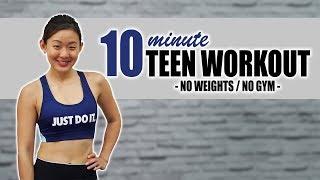 10-Minute Workout for Teenagers  No Weights No Jumping  Joanna Soh