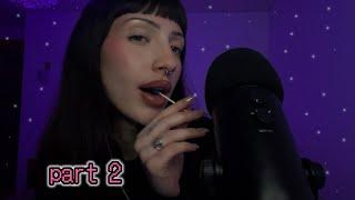 INTENSE mouth sounds asmr  lollipop taping kisses at the end