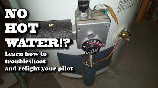 How to light a hot water heater pilot  No hot water