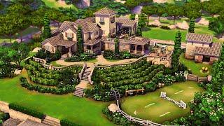 Big Italian Family Vineyard  The Sims 4 Speed Build