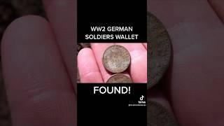 We found a lost German wallet from WW2 #treasure #foryoupage  #metal-detecting #ww2 #ww2treasure