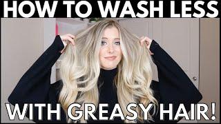 Oily Hair Hacks How to Wash Hair Less With Greasy Hair-  dpHue Amika Best Dry Shampoo