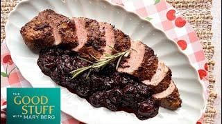 Pork Tenderloin with Cherry Balsamic Chutney  The Good Stuff with Mary Berg