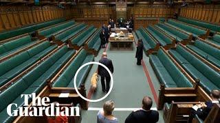 Steve Darling sworn in as MP for Torbay accompanied by his guide dog