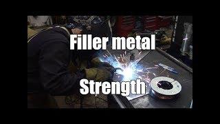 Weld strength comparison using ER70S-6 and ER80S-D2