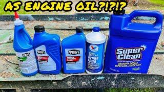 USING AUTOMOTIVE FLUIDS AS ENGINE OIL?? IT BLEW UP