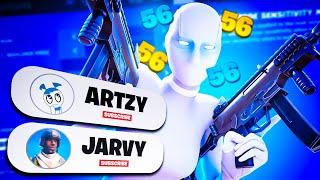 Trying The *BEST* AIMBOT Controller Settings... ft. Jarvy & Artzy