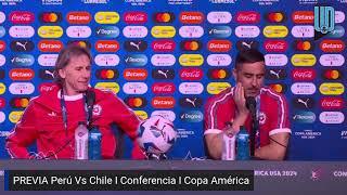 Ricardo Gareca y Claudio Bravo I PREVIA Perú Vs Chile I Conferencia I Copa América