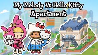 My Melody Vs Hello Kitty Apartment  Toca Boca House Ideas  Toca Life World