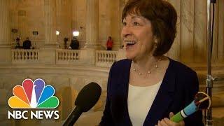 Senator Susan Collins Used A Talking Stick During Budget Negotiations  NBC News