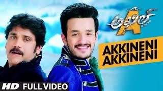 Akkineni Akkineni Full Video Song  Akhil-The Power Of Jua  Akhil Akkineni Sayesha Nagarjuna