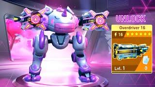 Lancer Gameplay - NEW Overdriver 16 Unlock - Mech Arena Robots