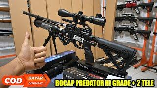 Harga senapan angin PCP BOCAP PREDATOR 500CC HI GRADE dan teleskopnya terbaru di 2024