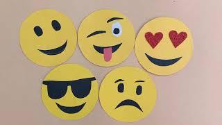 How to make Paper Emojis  DIY Smiliy Emojis For Room Decoration  Making easy emojis with Paper