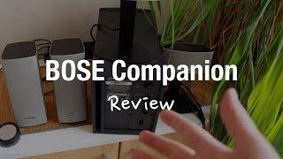 Review BOSE Companion 20 vs 50 White Noise Static Sound Test