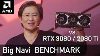 OFFICIAL AMD Big Navi RX 6000 Benchmark vs RTX 3080 vs RTX 2080 Ti